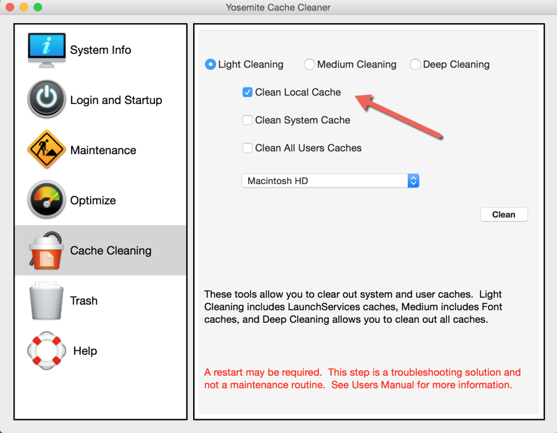 mac font cache cleaner